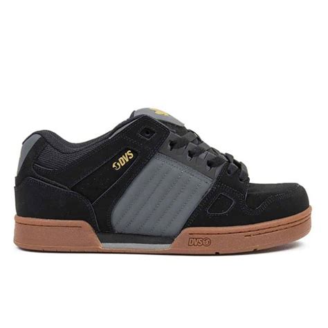 Dvs Shoes Celsius Black Charcoal Gum Nubuck Skate Fr