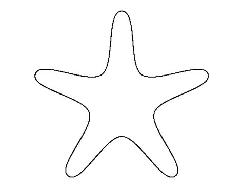 printable starfish template starfish template felt crafts patterns