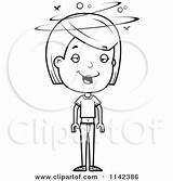 Girl Teenage Clipart Adolescent Drunk Coloring Cartoon Cory Thoman Vector Outlined Royalty Teen 2021 sketch template