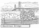 Mackinac sketch template