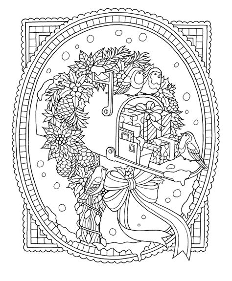 freebie friday    colorful christmas coloring page