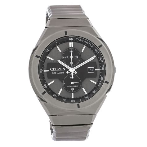 citizen eco drive mens super titanium armor chronograph watch ca7050