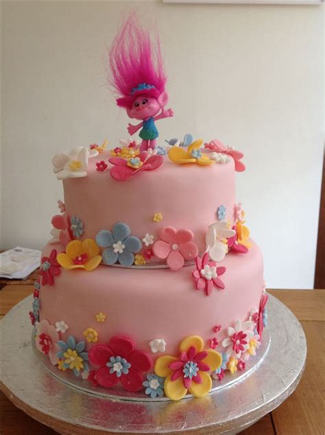 version   princess poppy cake amys  borthday trolls