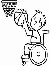 Disability Coloring Athlete Basketball Drawing Pages Niños Para Color Colouring Kids Discapacidad Dibujos Wheelchair Con Ma Sheets Colorear Kidsplaycolor Printable sketch template