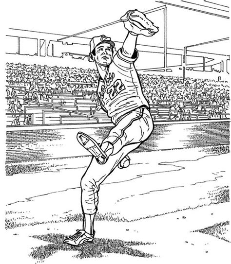 baltimore orioles player baseball coloring page purple kitty