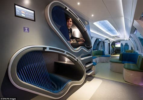 germany unveils futuristic idea train complete  gym daily mail