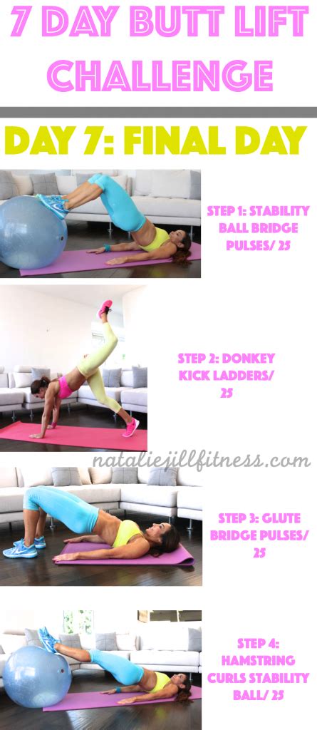 take the 7 day butt lift challenge natalie jill fitness