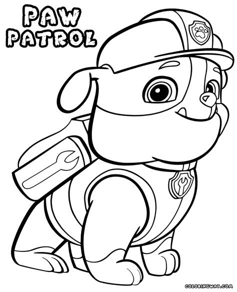 paw patrol coloring pages printable  print color craft