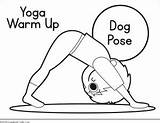 Yoga Coloring Warm Pages Kids Dog Shares Them sketch template