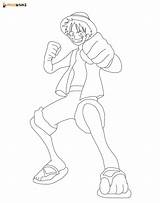 Luffy Aniyuki sketch template