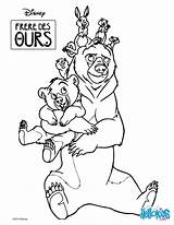 Oso Hermano Hellokids Colouring sketch template
