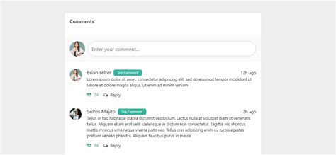 bootstrap  user comment section template snippets gosnippets