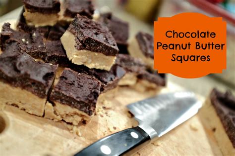 chocolate peanut butter squares whatscooking mbamamamusings