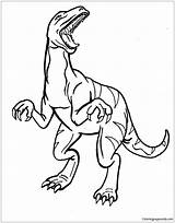 Allosaurus Dinosaur Coloring Pages Color Online Getdrawings Drawing Coloringpagesonly sketch template