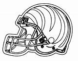 Bengals Pages Coloring Troy Polamalu Football Helmet Cincinnati Nfl Template Choose Board sketch template