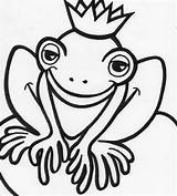 Frog Coloring Pages Prince Outline Cute Printable Frogs Drawing Color Clipart Print Clip Clipartmag Getdrawings Princess Happy Star Advertisement Library sketch template