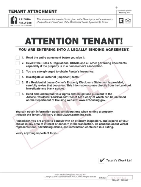 arizona residential lease agreement  fill  printable