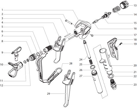 graco spray gun parts diagram