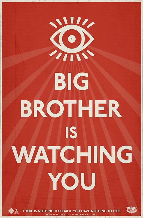big brother is watching you propaganda posters by libertymaniacs redbubble