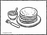 Pancake Pfannkuchen 01k sketch template