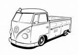 Kombi T1 Antigos Fusca Camioneta Combi Ratty Unfinished Buch T6 Camionete T2 Zeichnen Coche Ausmalen Drift Trike Adesivos T5 Rebaixada sketch template