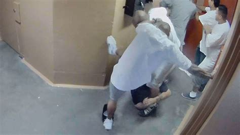 video released footage shows july attack  prison guards  snmcf