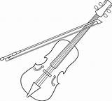 Violin Bow Clipart Clip Drawing Coloring Colorable Line Clipground Sweetclipart Related sketch template