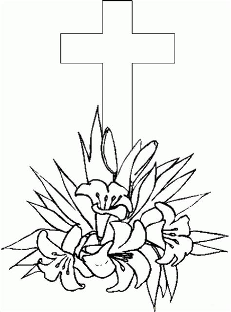 christian cross coloring pages coloring home