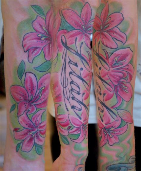27 astounding lily flower tattoos creativefan