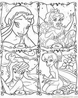 Coloring Disney Pages Fairies Fairy Printable Magic Tinkerbell Rainbow Kids Print Jr Cartoons Pixie Color Coloringhome Hollow Colouring Book Sheets sketch template