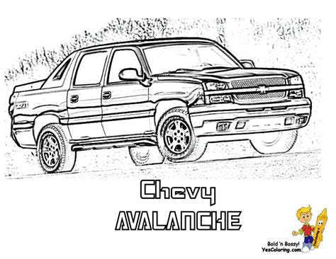 chevy truck colouring pages coloring page