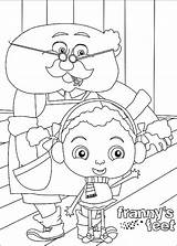 Feet Frannys Franny Coloring Pages Kids Print Color Handcraftguide Zip sketch template