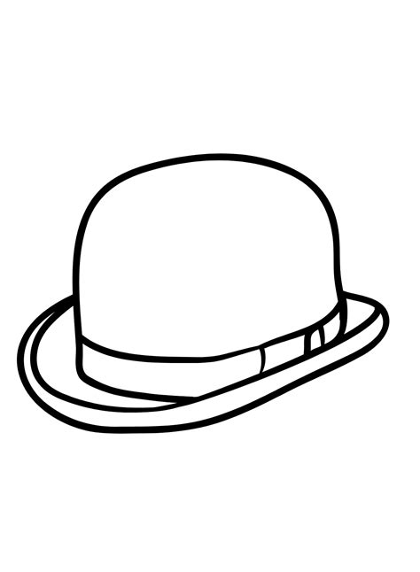 bowler hat coloring page  printable coloring pages   porn