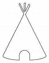 Teepee Printable Pattern Outline Template Patterns Stencils Templates Patternuniverse Indian Stencil Clipart Printables Coloring Applique Tent Crafts Tipi Use Teepees sketch template