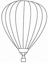 Hot Air Coloring Balloons Balloon Template Printable Popular sketch template