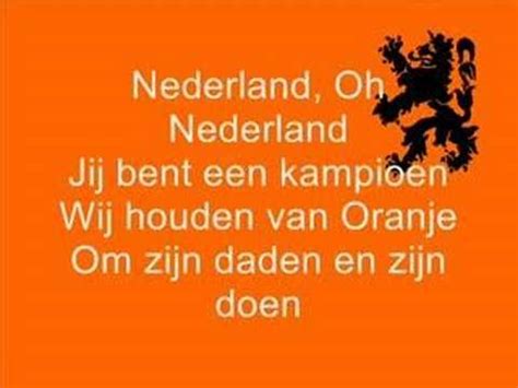 andre hazes wij houden van oranje songtekst oranje wk  nederland