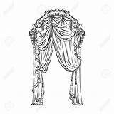 Curtain Stage Getdrawings Drawing sketch template