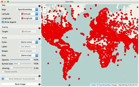 geo map orange visual programming  documentation