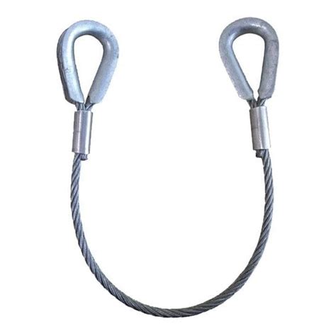 single leg wire rope sling thimble eye termination   rsis