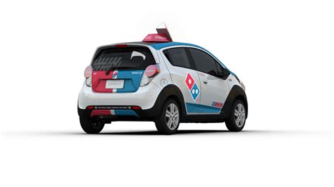 dominos  unveiled  radical pizza delivery car    years  build