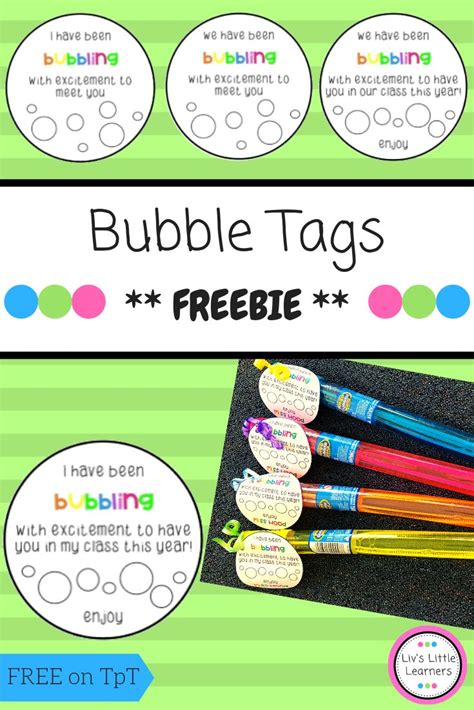 bubble gift tags bubbling  excitement teaching  grade