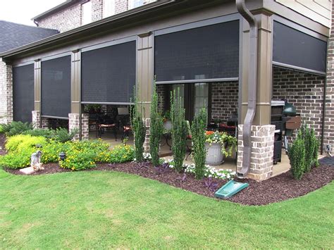 retractable screens shades  awnings working space