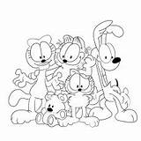 Garfield Nermal sketch template