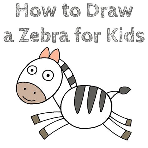 draw  zebra  kids   draw easy