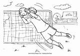 Soccer Pages Colouring Coloring Goalkeeper Kids Goalie Boy Printable Football Drawing Sports Print Boys Goal Colour Activityvillage Color Team Book sketch template