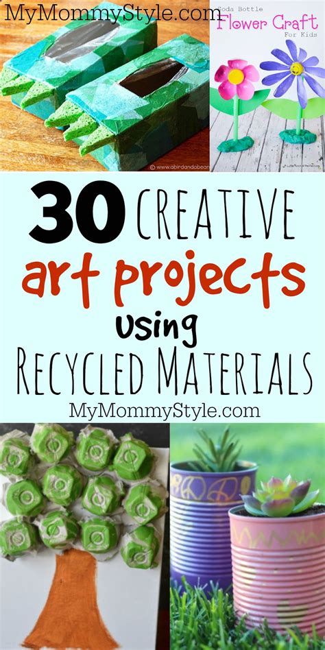 creative recycled art projects  kids  mommy style