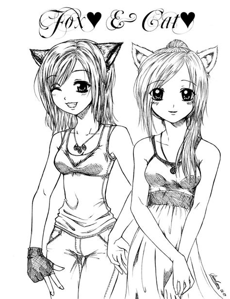 amazing anime fox coloring pages