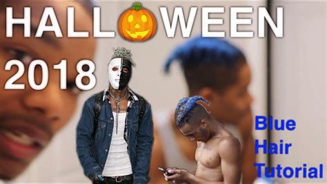 Halloween Xxxtentacion Dreads Braids 💙🖤🎃no Bleach Hair