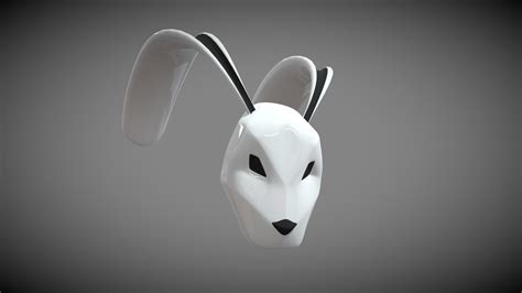 rabbit mask buy royalty free 3d model by hivrtoon [75bc7a9