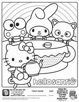 Sanrio Coloring Hello Meal Happy Kitty Pages Sheet Sheets Mcdonalds Activities Colouring Activity Mcdonald Toy Printable Color Pops Print Pikmi sketch template